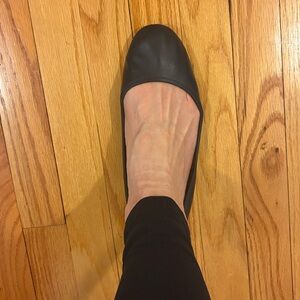 Lucky Brand Black Leather Flats